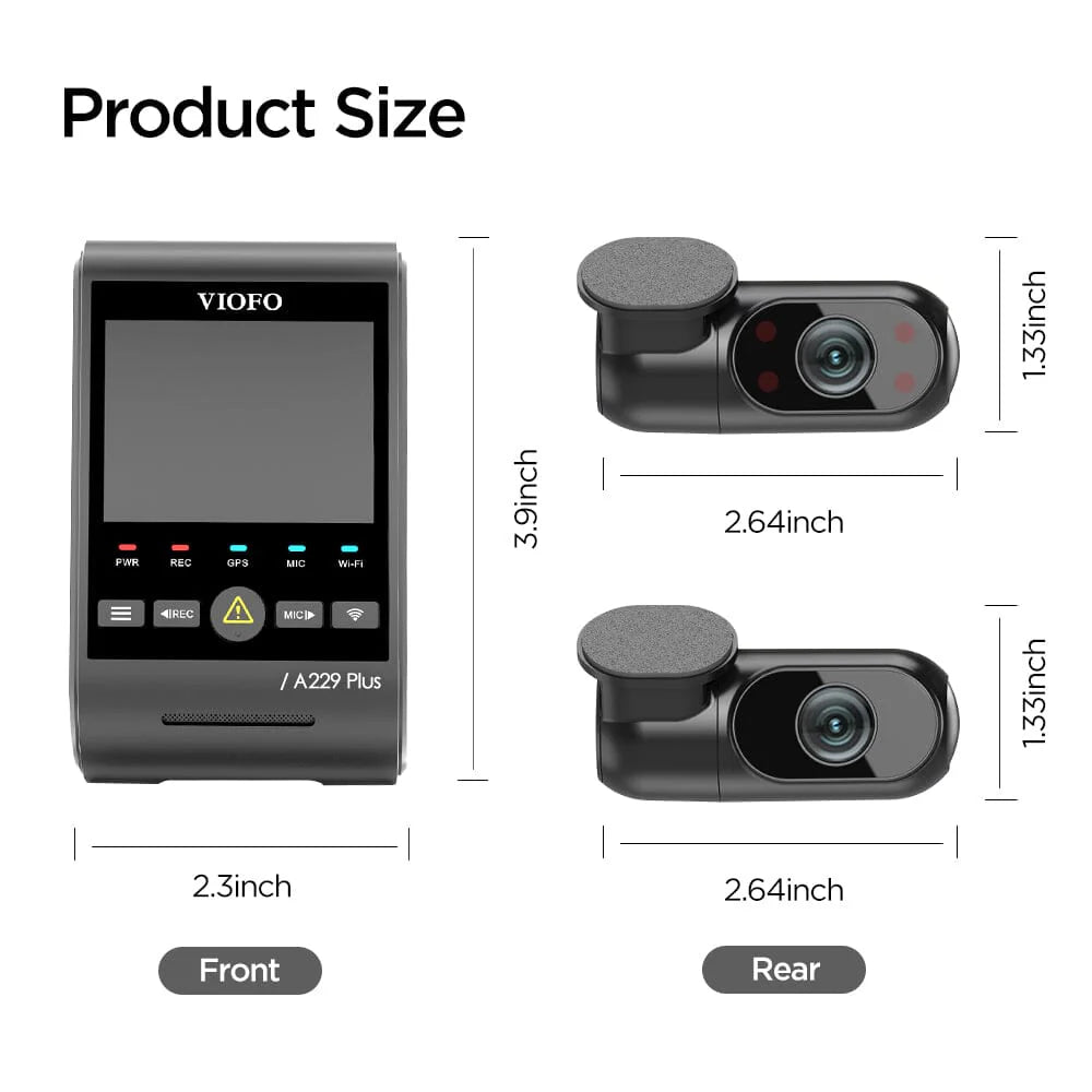VIOFO A229 Plus 3 Canaux