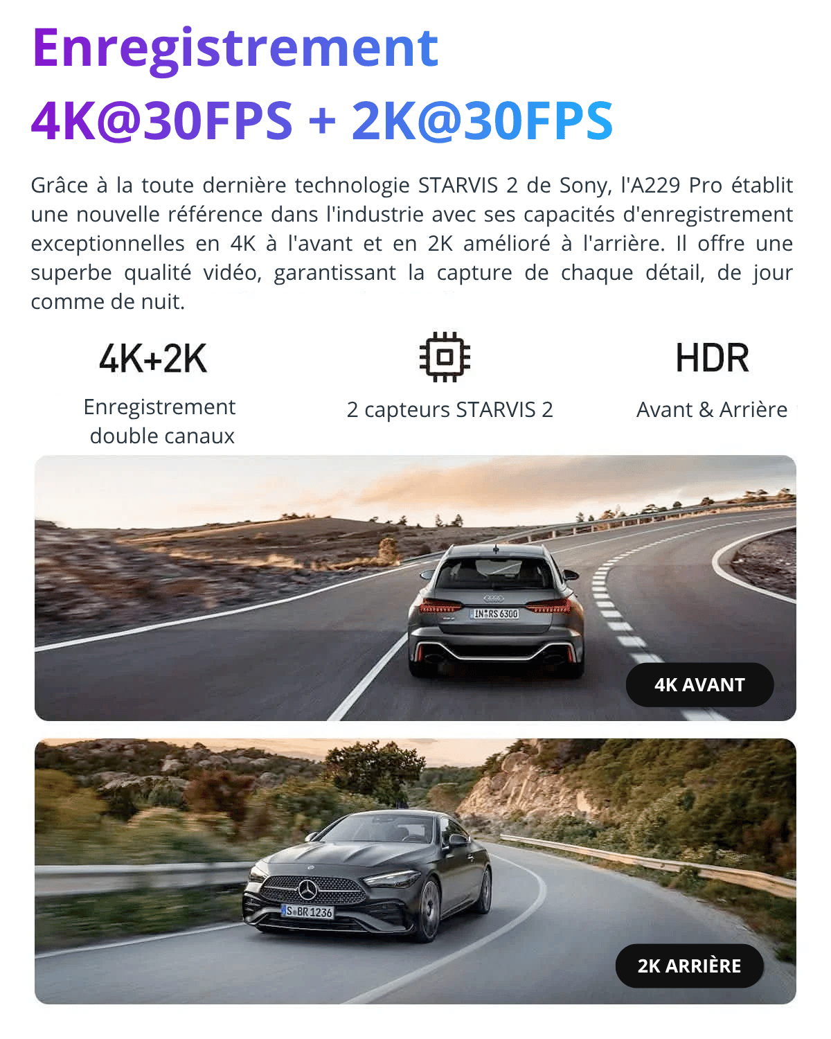 VIOFO A229 Pro 2 Canaux