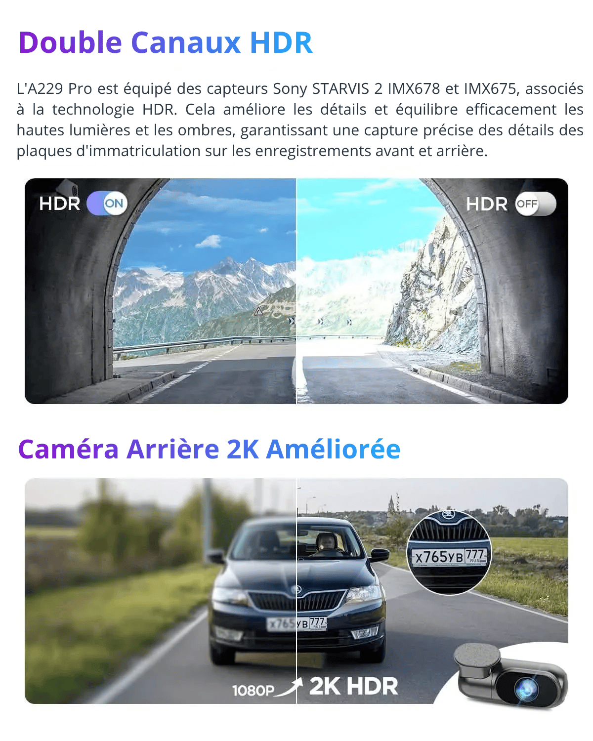 VIOFO A229 Pro 2 Canaux