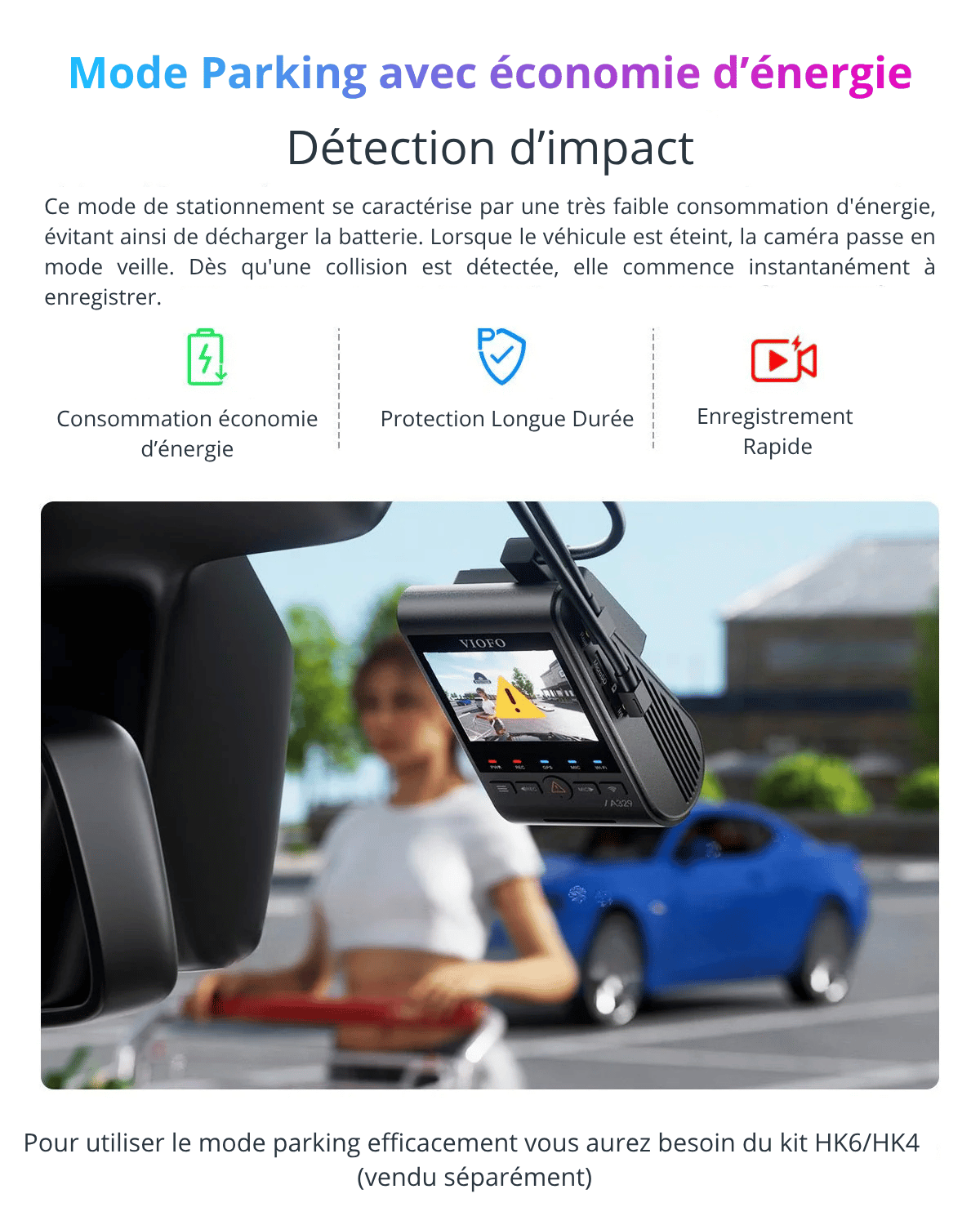 VIOFO A329S 3 Canaux