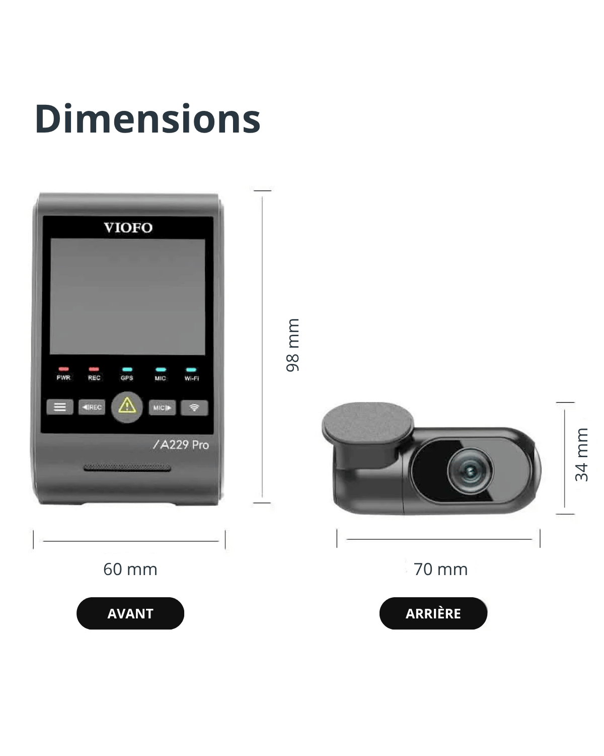 VIOFO A229 Pro 2 Canaux