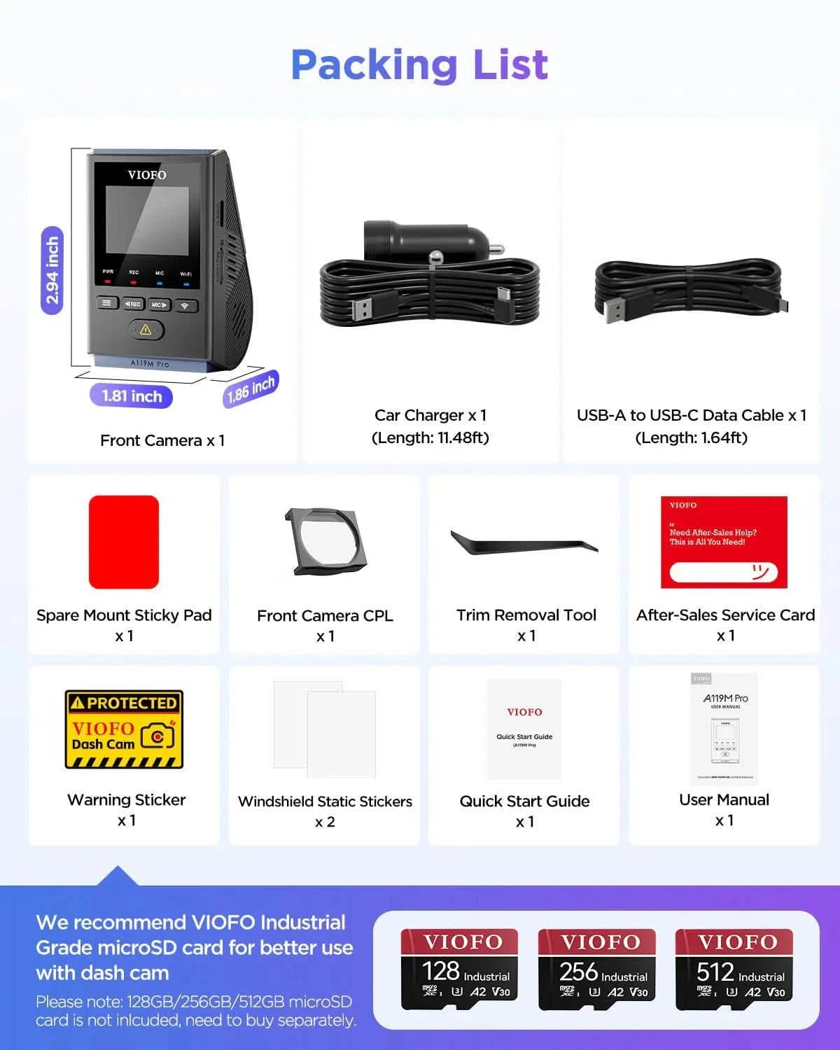 VIOFO A119 M PRO - DASHCAMSTOCK