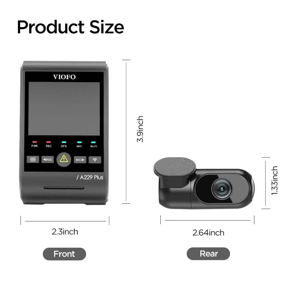 VIOFO A229 Plus 2 Canaux - DASHCAMSTOCK
