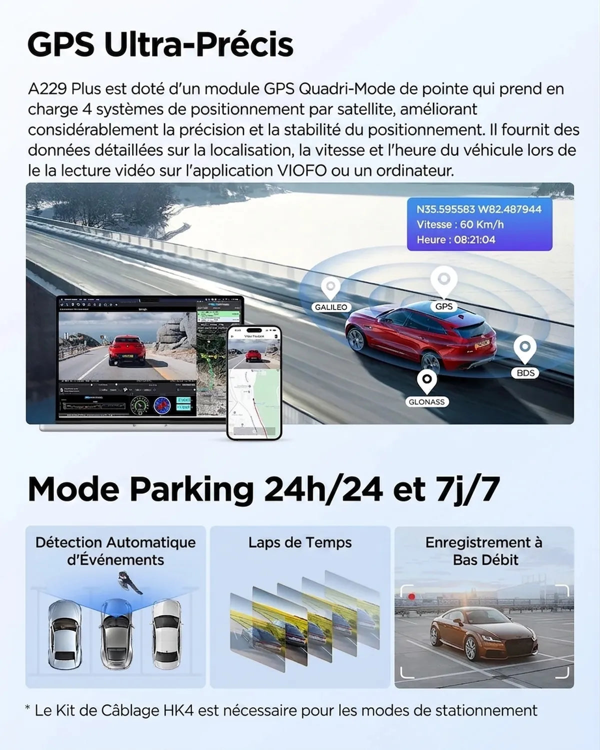 VIOFO A229 Plus 2 Canaux