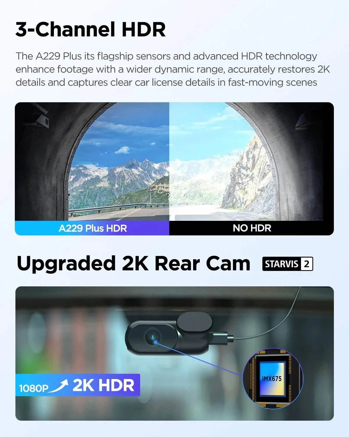 VIOFO A229 Plus 3 Canaux - DASHCAMSTOCK