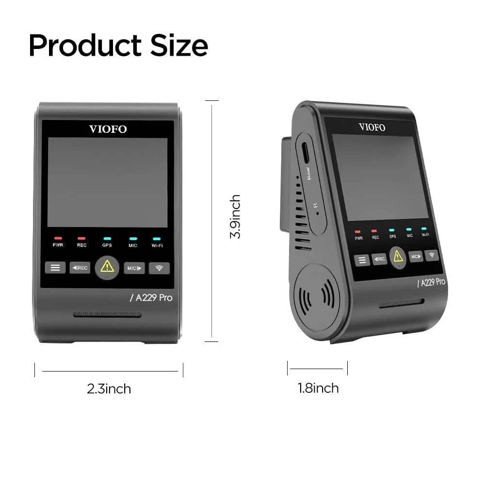 VIOFO A229 Pro 1 Canal - DASHCAMSTOCK