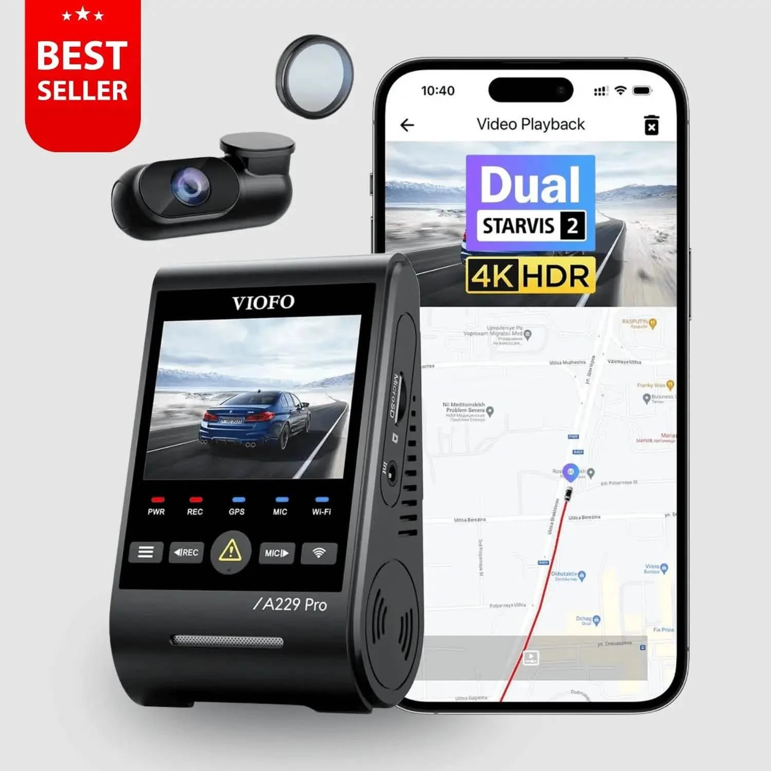 VIOFO A229 Pro 2 Canaux - DASHCAMSTOCK