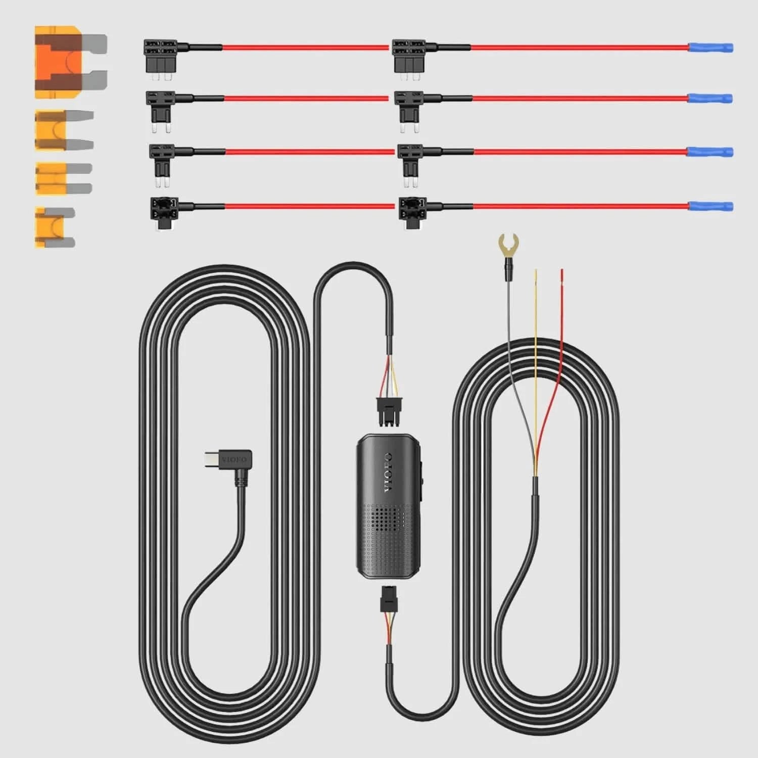 VIOFO Kit de câblage HK6 avec 8 adaptateurs de fusibles pour série A329S - DASHCAMSTOCK